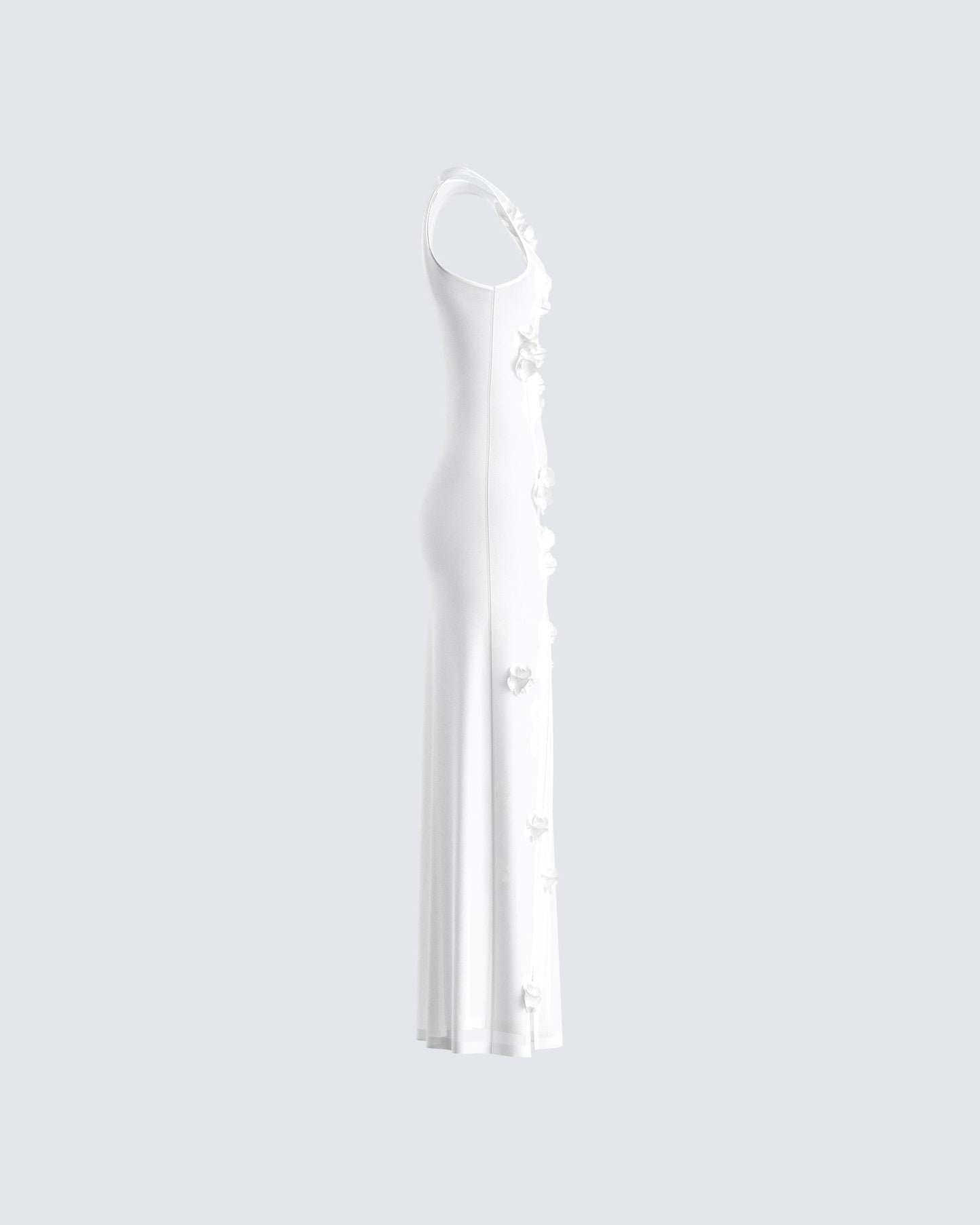 Regina White Floral Maxi Dress