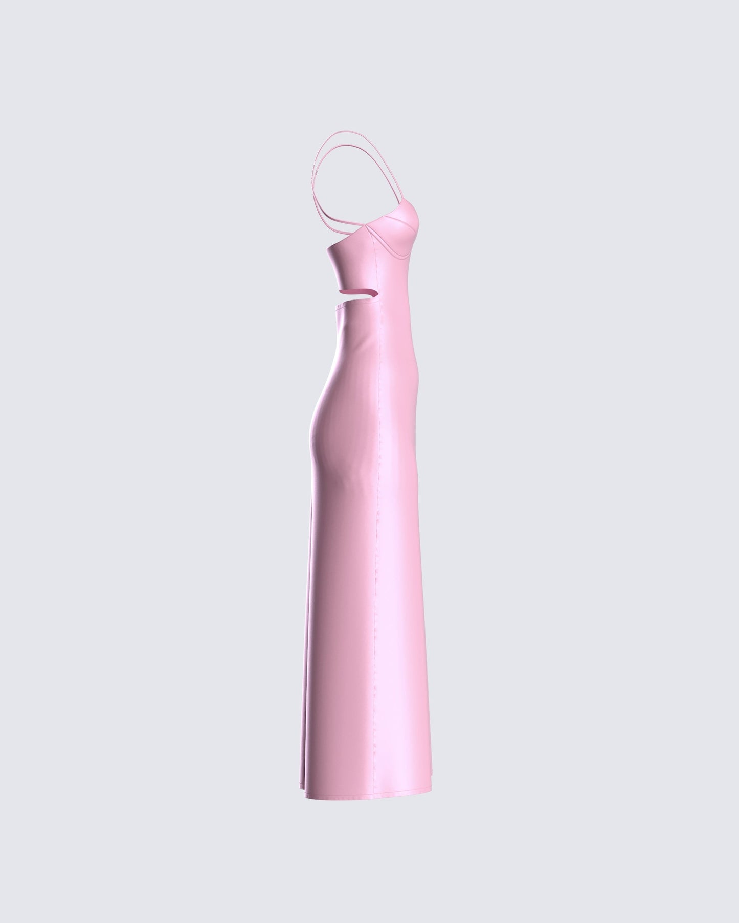Chrishell Satin Cut Out Midi Dress