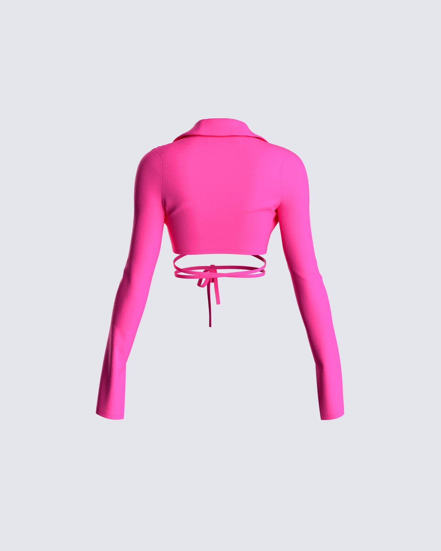 Irene Pink Wrap Top