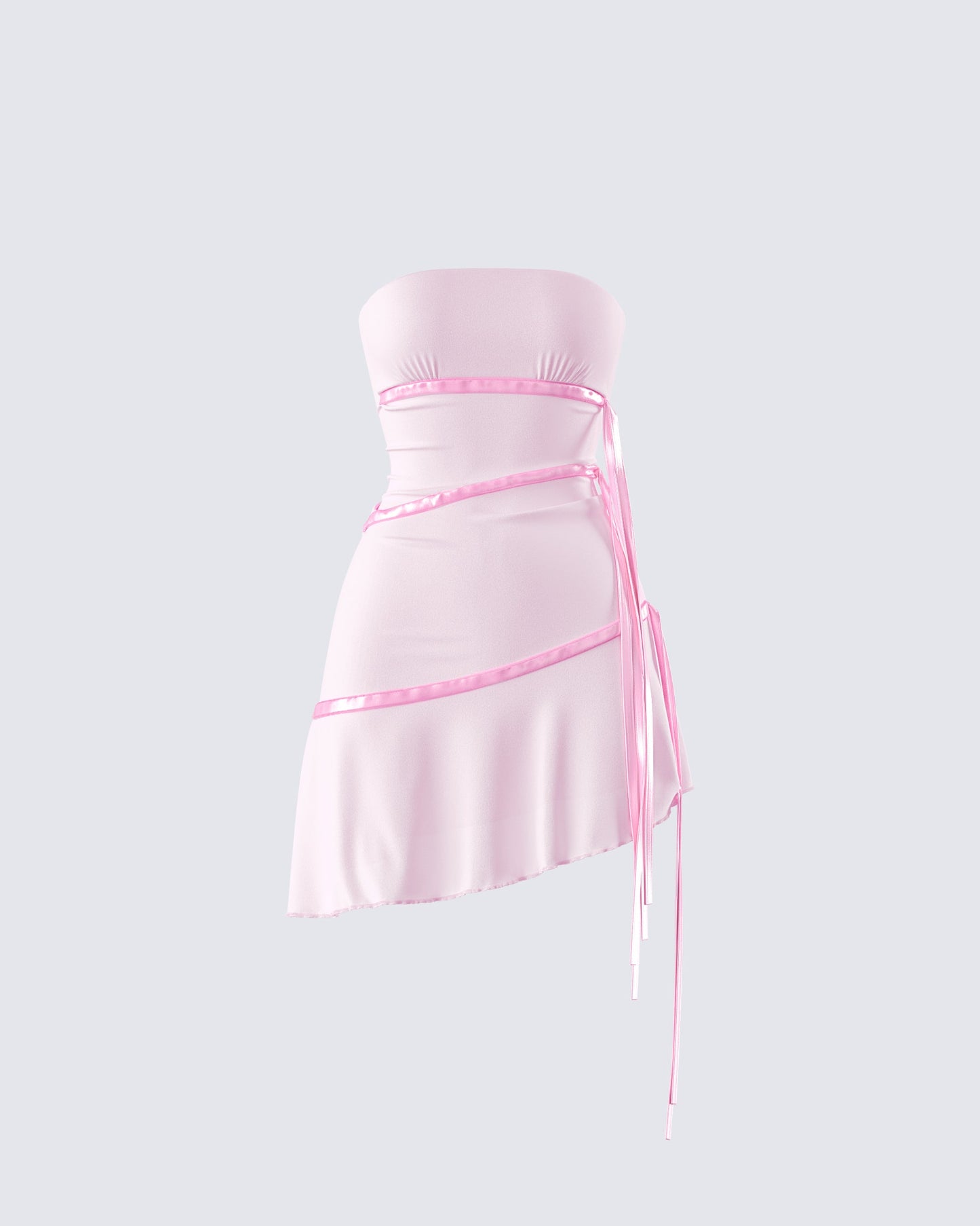 Ilona Pink Jersey Satin Tie Top