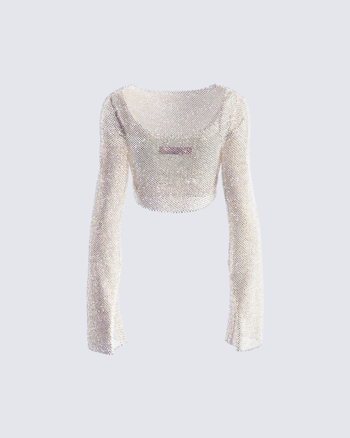 Yanni Cream Rhinestone Top