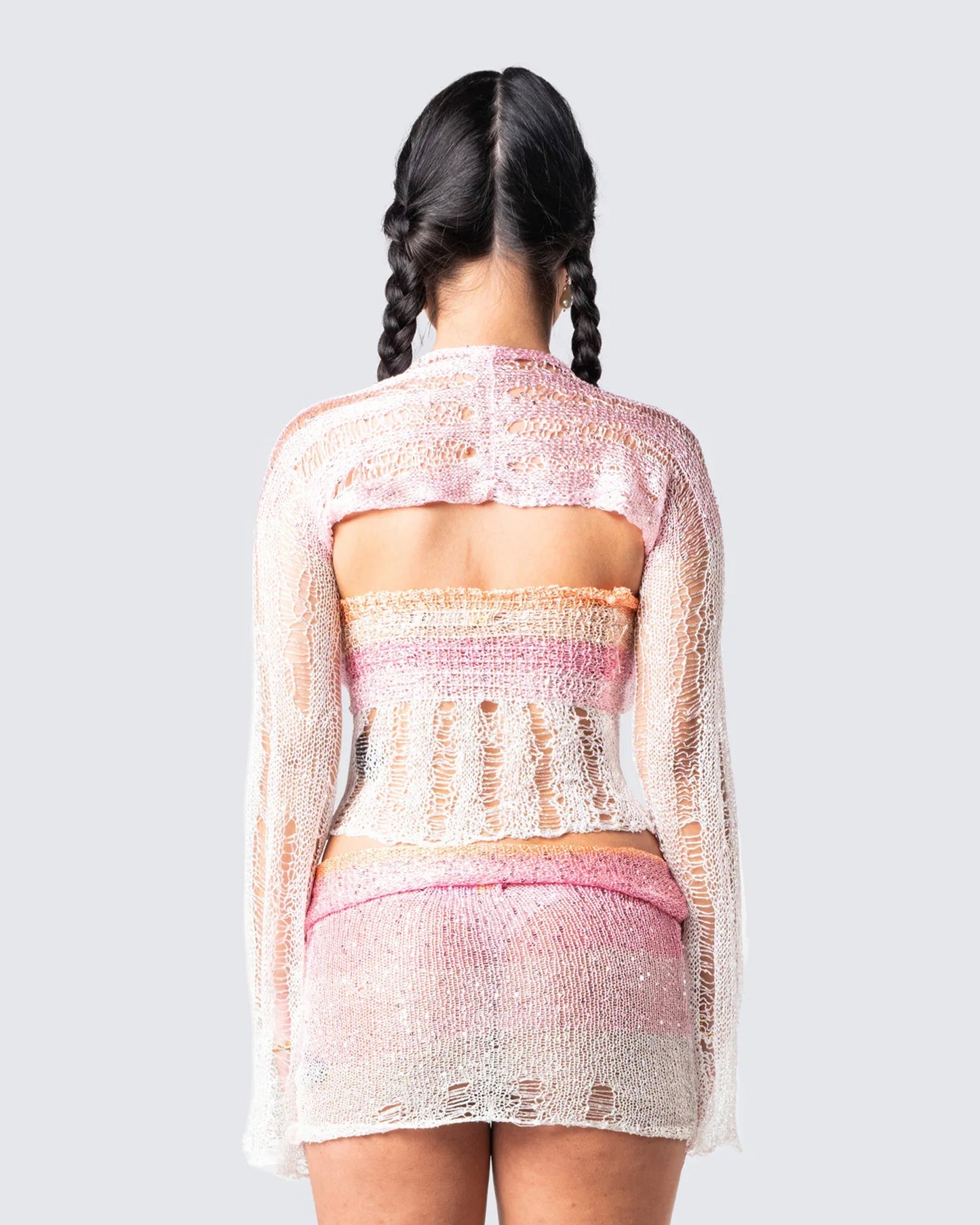 Vanessa Pink Sequin Knit Top