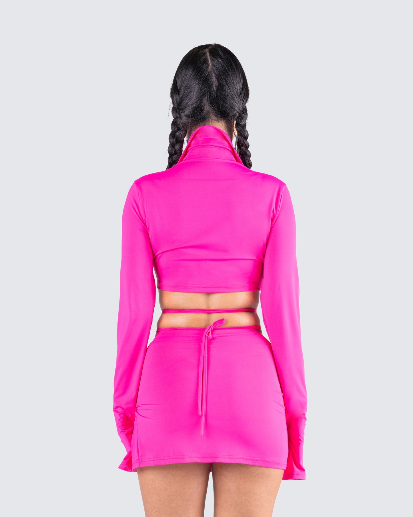Irene Pink Wrap Top