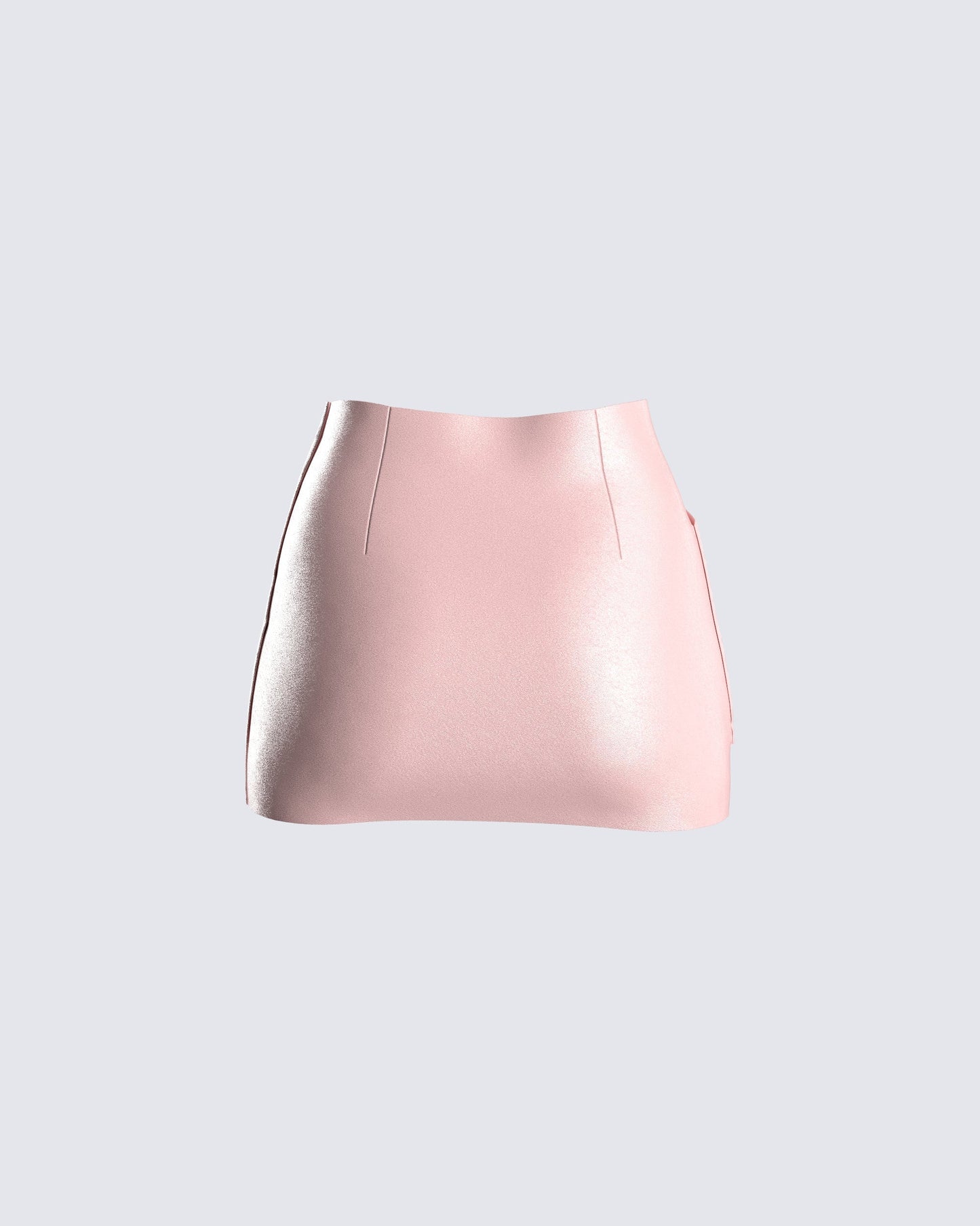 Jacque Pink Vegan Leather Skirt