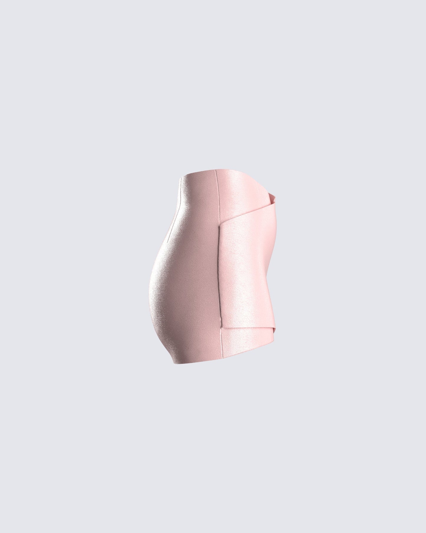Jacque Pink Vegan Leather Skirt