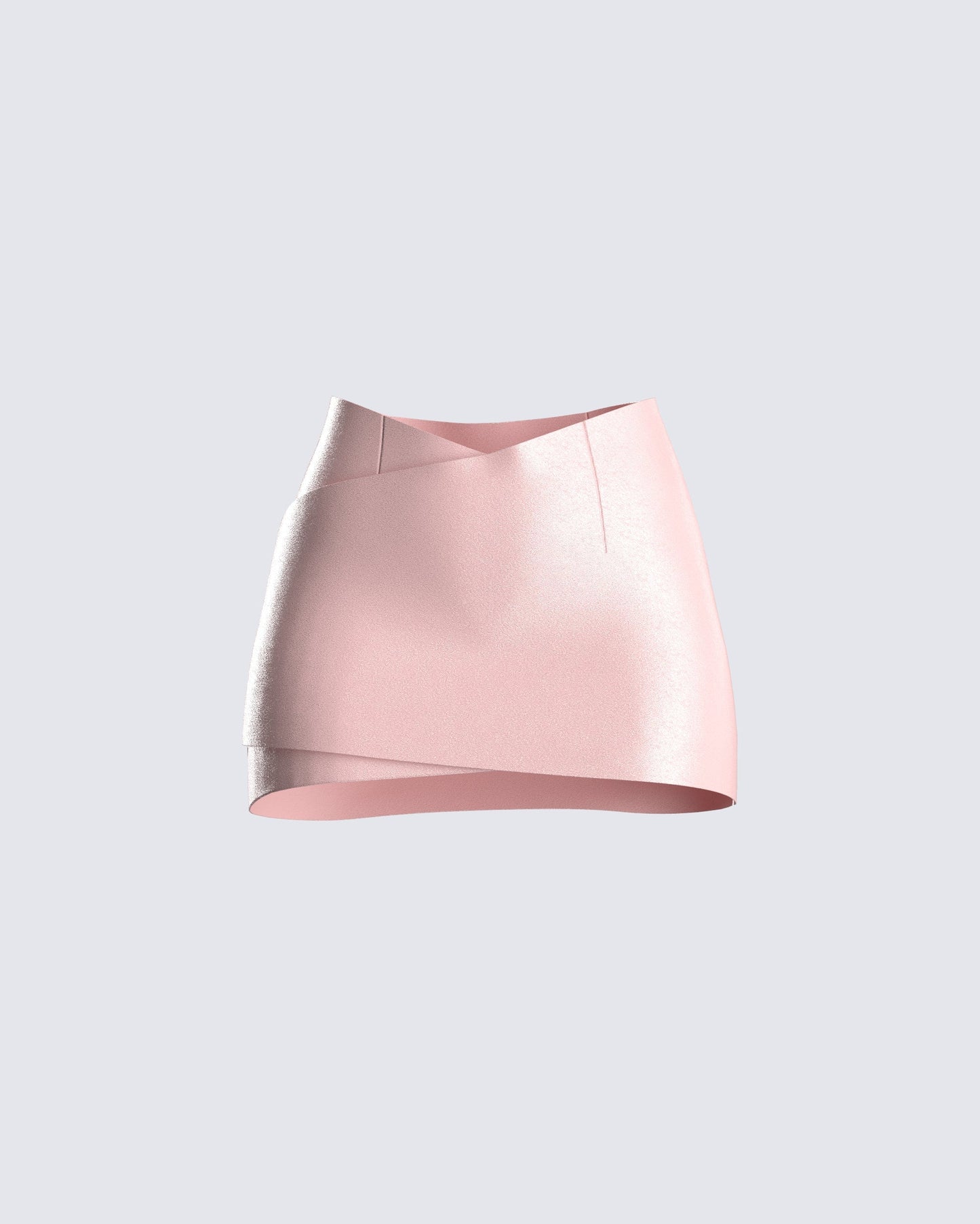Jacque Pink Vegan Leather Skirt