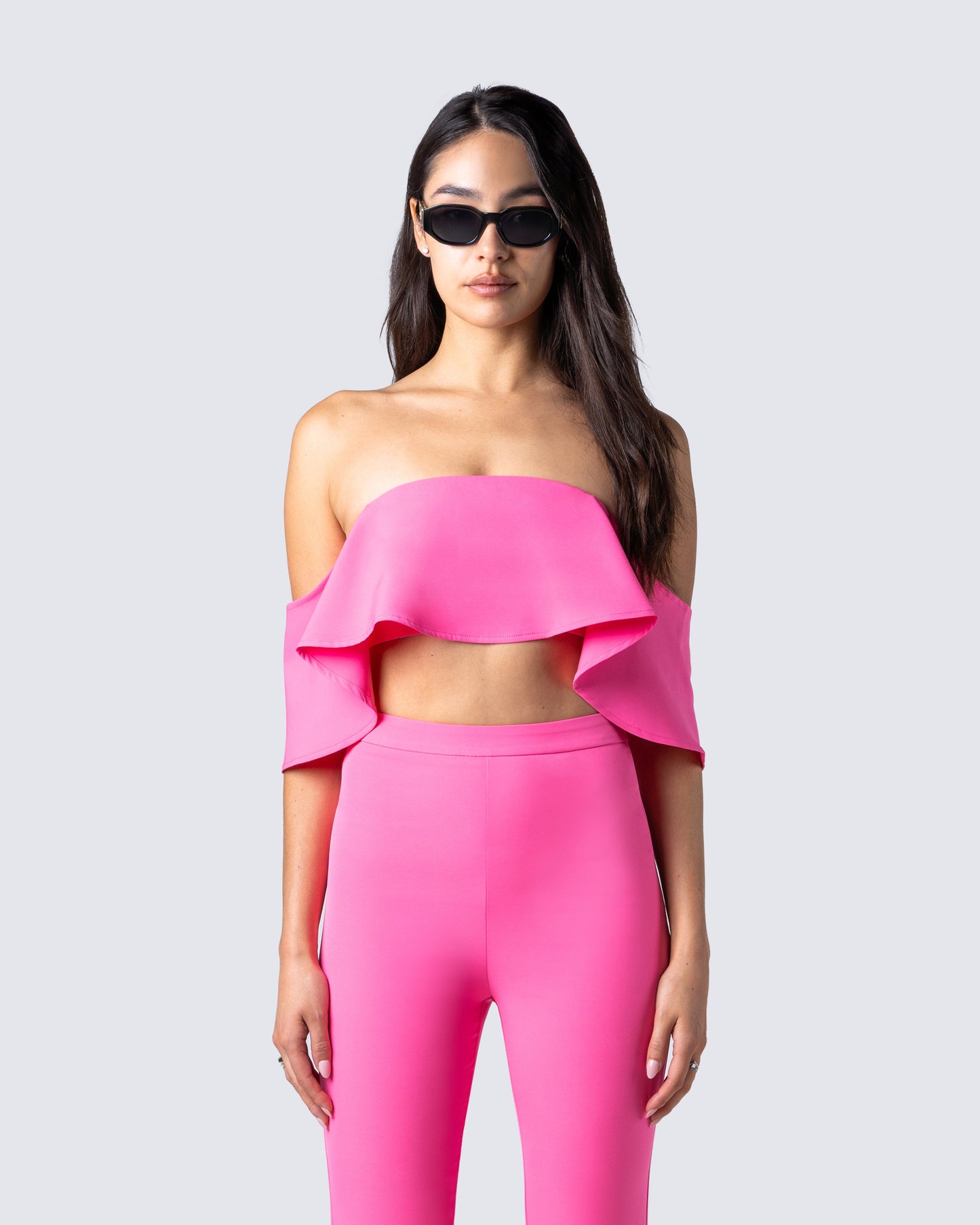 Maro Pink Off Shoulder Top