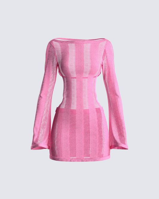 Mindy Pink Mini Dress