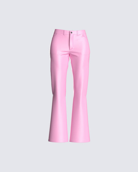 Melanie Pink Straight Leg Pant