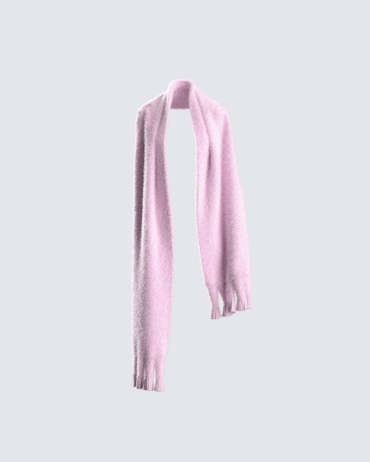 Carissa Pink Oversized Scarf